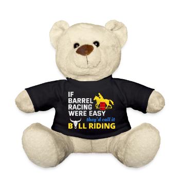 Barrel Racer Rodeo Racing Horse Riding Race Lustig - Teddy - Schwarz - Vorne