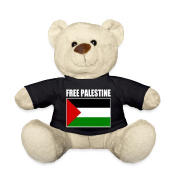 Free palestine - Nounours - noir - Devant