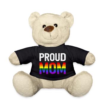 Proud Mom - Teddy Bear - black - Front
