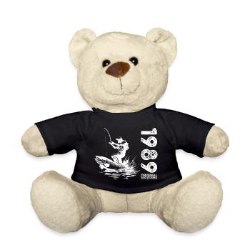 35ème Anniversaire Pêcheur Pêche 1989 Millésime 1989 - Nounours - noir - Devant