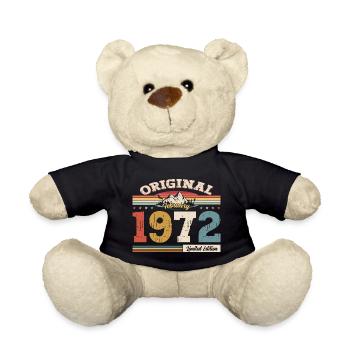Cadeau d'anniversaire 53 ans Homme Original Février 1972 - Nounours - noir - Devant