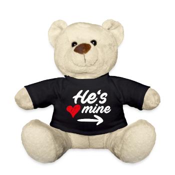 He's mine / Er ist meiner - COUPLE DESIGN - Teddy - Schwarz - Vorne