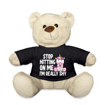 Arrêtez de me draguer, je suis timide - Nounours - noir - Devant