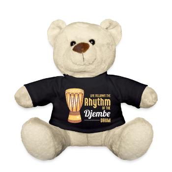 Djembé Player Drummer Music Drum Musicien - Nounours - noir - Devant