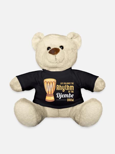Djembe-Spieler Schlagzeuger Musik Schlagzeuger Musiker - Teddy - Schwarz