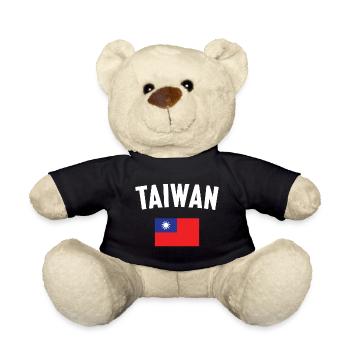 Drapeau de Taïwan - Nounours - noir - Devant