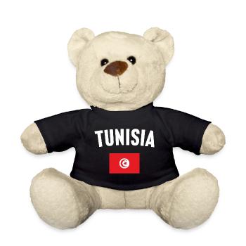 Tunesien Flagge - Teddy - Schwarz - Vorne
