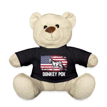 Donkey Pox - Teddy Bear - black - Front