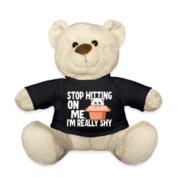 Arrêtez de me draguer, je suis timide - Nounours - noir - Devant