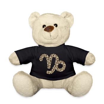 Zodiac sign Capricorn - Teddy Bear - black - Front