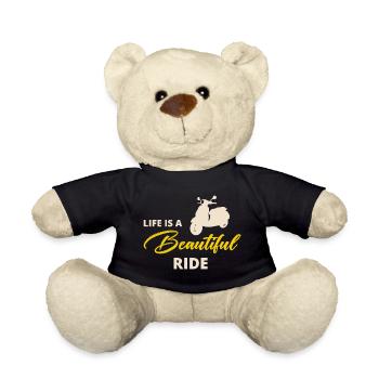 Scooter Rider Scootering Moto Racer Ride - Nounours - noir - Devant