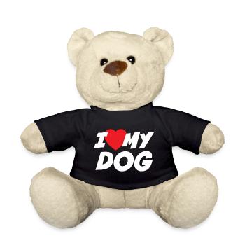 I Love my Dog - Teddy Bear - black - Front