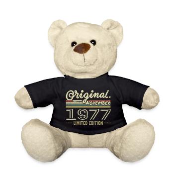 November 1977 - November 1977 Birthday Gift - Teddy Bear - black - Front
