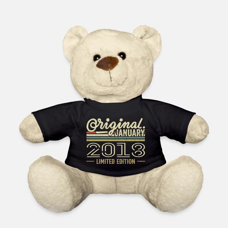 Januar 2018 Geburtstag Januar 2018 Geschenk 2018 - Teddy - Schwarz