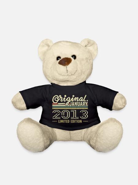 Januar 2013 Geburtstag Januar 2013 Geschenk 2013 - Teddy - Schwarz