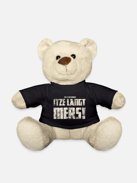 Original Vogtländisch Itze Langt Mers! - Teddy - Schwarz
