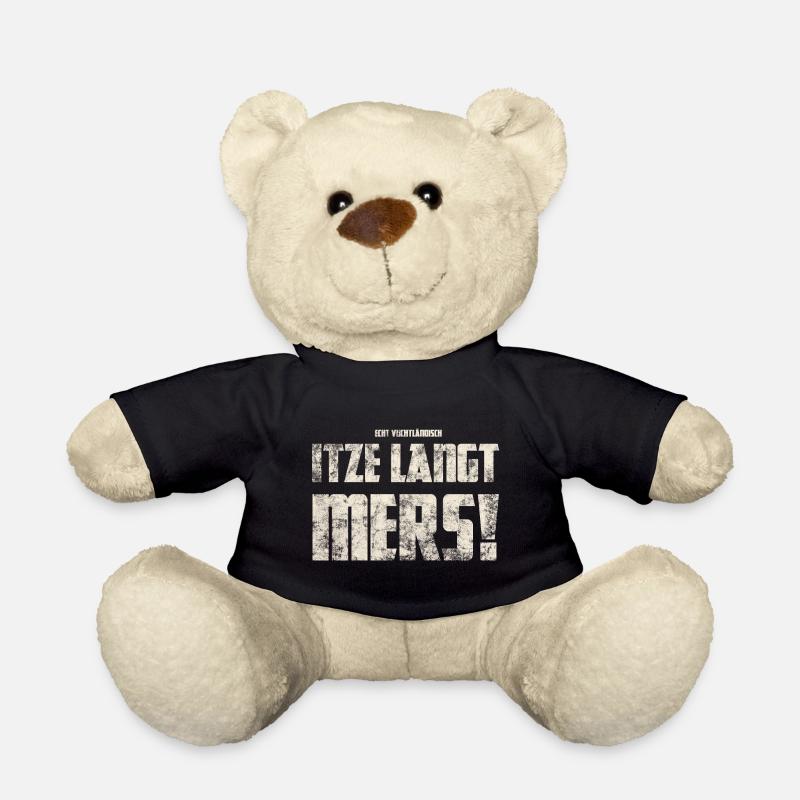 Original Vogtländisch Itze Langt Mers! - Teddy - Schwarz