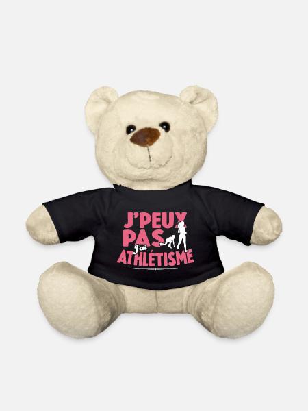 Je Peux Pas J'ai Athlétisme Cadeau De Sport - Nounours - noir