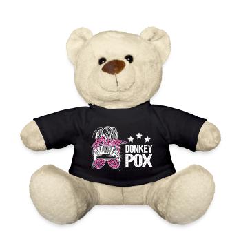 Donkey Pox - Teddy Bear - black - Front
