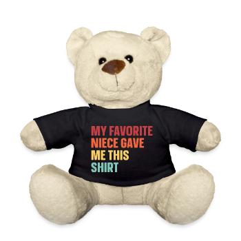 Meine Lieblingsnichte Hat Mir Das Geschenkt - Teddy - Schwarz - Vorne