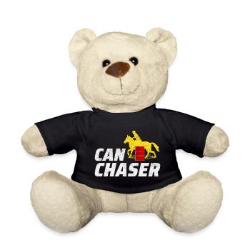 Barrel Racer Reiten Racing Rodeo Lustig - Teddy - Schwarz - Vorne