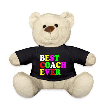 Best coach ever - Teddy Bear - black - Front