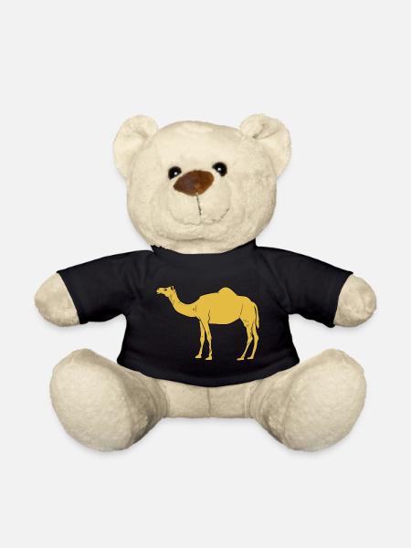 Kamel / Dromedar - seitliche Ansicht - Teddy - Schwarz