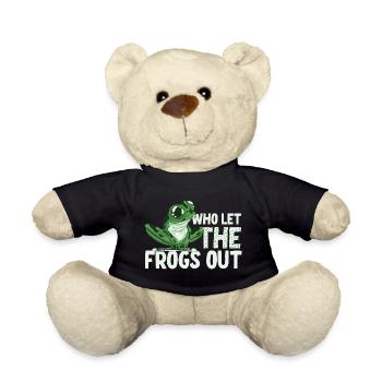 Matzah Ballin Who Let The Frogs Out - Teddy Bear - black - Front