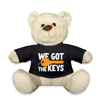 We have received the keys - Teddy Bear - black - Front