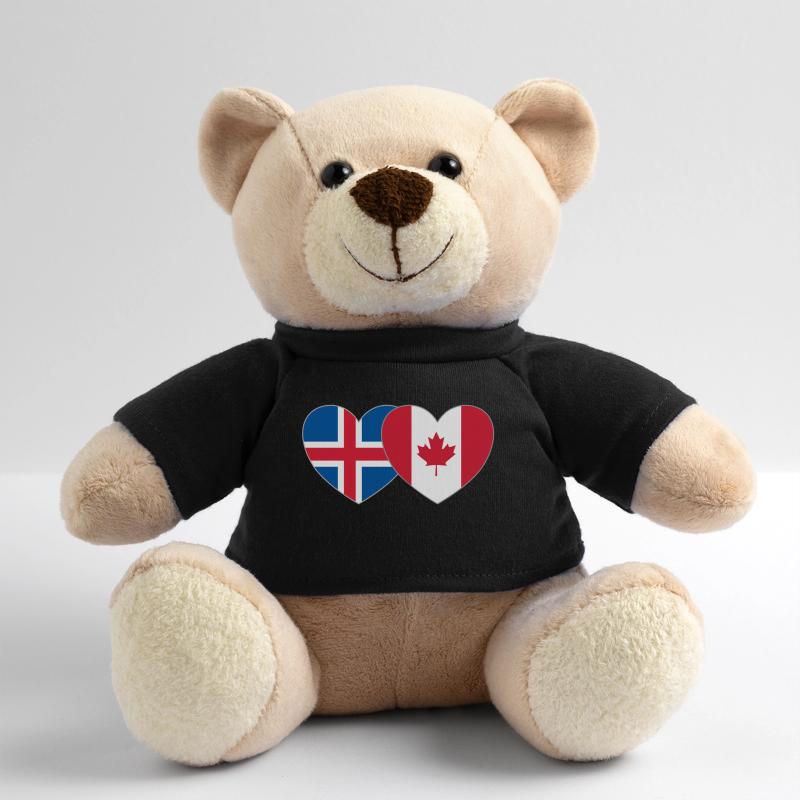 Cœur du drapeau du Canada de l’Islande Nounours