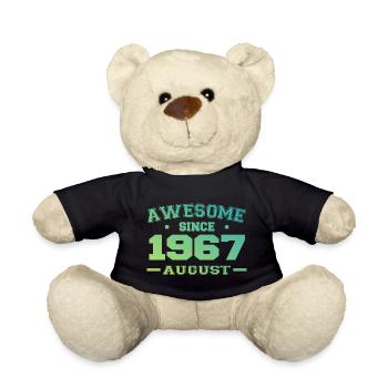 1967 Août Année Naissance Anniversaire Août 1967 - Nounours - noir - Devant