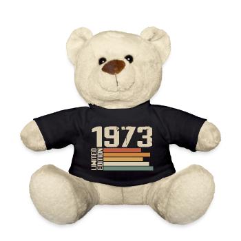 1973 Vintage - Retro 1973 Birthday Gift 1973 - Teddy Bear - black - Front