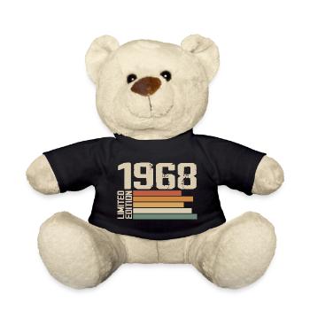 1968 Vintage - Retro 1968 Cadeau Anniversaire 1968 - Nounours - noir - Devant