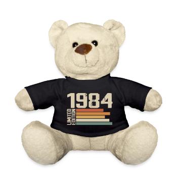 1984 Vintage - Retro 1984 Geburtstagsgeschenk 1984 - Teddy - Schwarz - Vorne