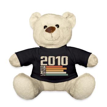 2010 Jahrgang - Retro 2010 Jubiläumsgeschenk 2010 - Teddy - Schwarz - Vorne