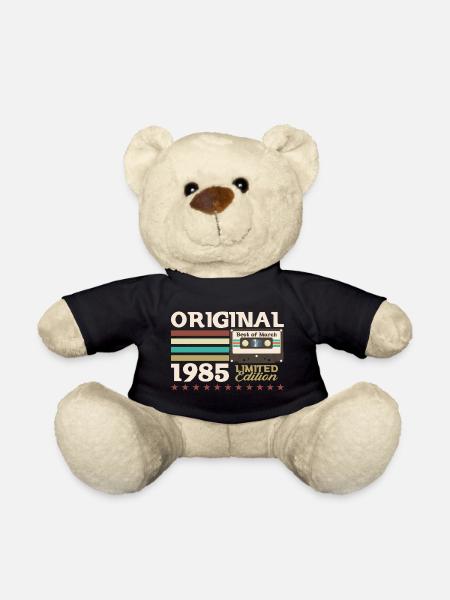 40. Geburtstag Kassette März Jahrgang 1985 - Teddy - Schwarz