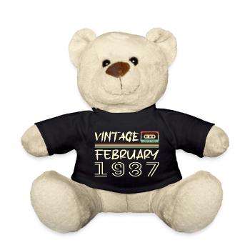 Februar 1987 Bestes Geschenk Februar 1987 - Teddy - Schwarz - Vorne