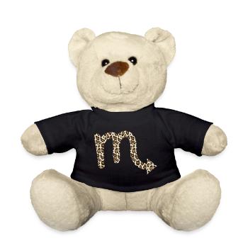Signe du zodiaque Scorpion - Nounours - noir - Devant