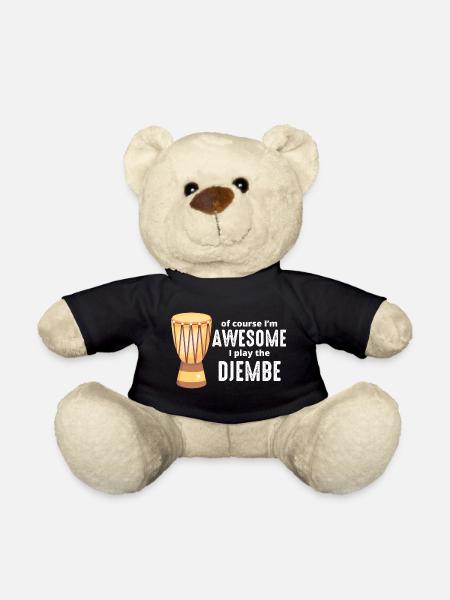 Djembe-Spieler Schlagzeuger Musik Schlagzeuger Musiker - Teddy - Schwarz