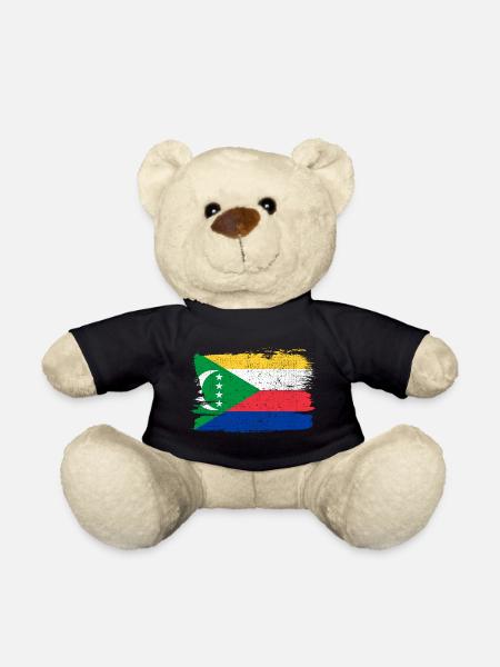 Comores Bandiera Drapeau Paix Vintage - Nounours - noir