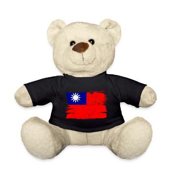 Taiwan Flag Flag Peace Vintage - Teddy Bear - black - Front