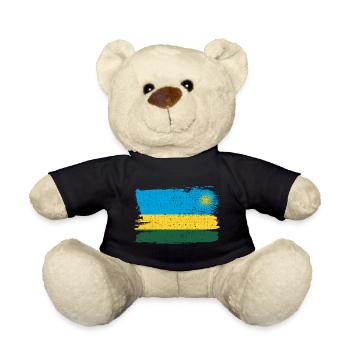 Rwanda Flag Flag Peace Vintage - Teddy Bear - black - Front
