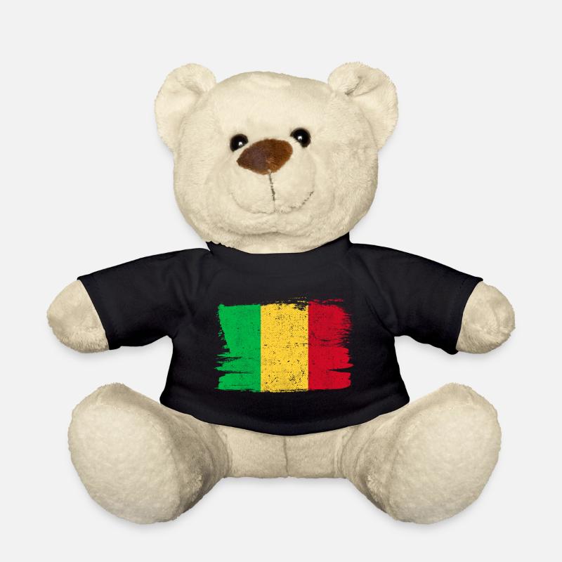 Mali Flagge Flagge Frieden Vintage - Teddy - Schwarz