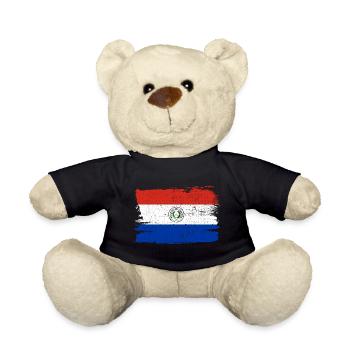 Paraguay Flag Flag Peace Vintage - Teddy Bear - black - Front
