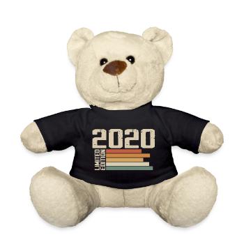 2020 Vintage - Retro 2020 Birthday Gift 2020 - Teddy Bear - black - Front