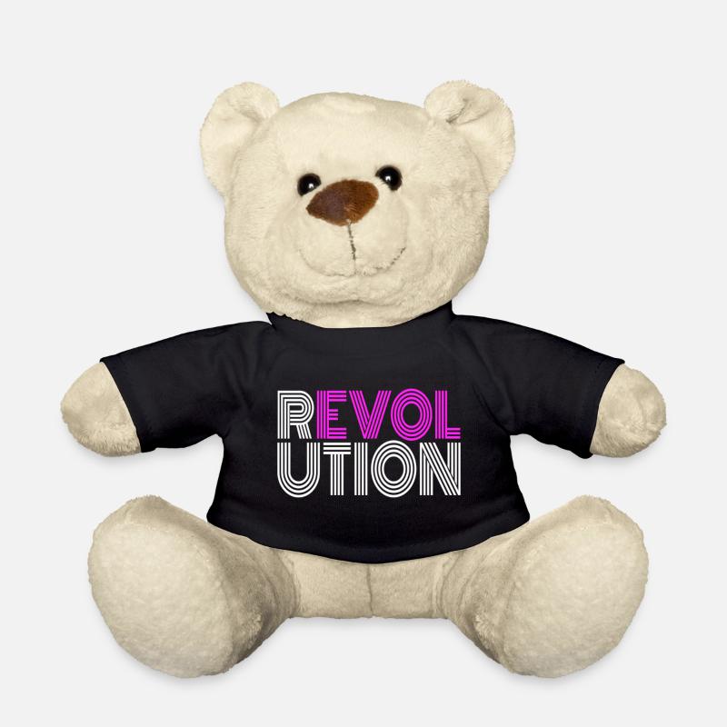 Revolution Wiederstand Antifa Demonstration Demo - Teddy - Schwarz