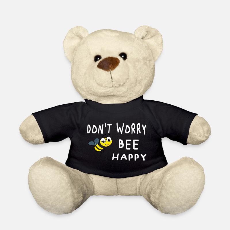 Don't worry be happy - Teddy - Schwarz