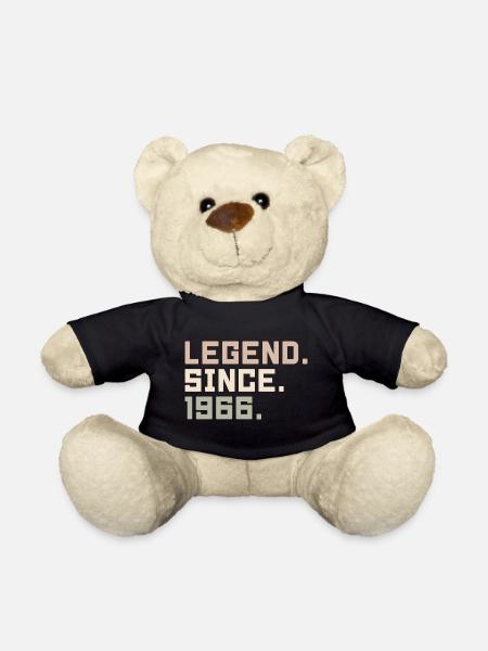 Legenden wurden im 1966 geboren Geschenkideen 1966 - Teddy - Schwarz