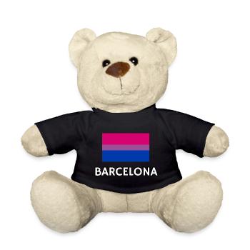 Bi Pride Flag Barcelona - Teddy Bear - black - Front