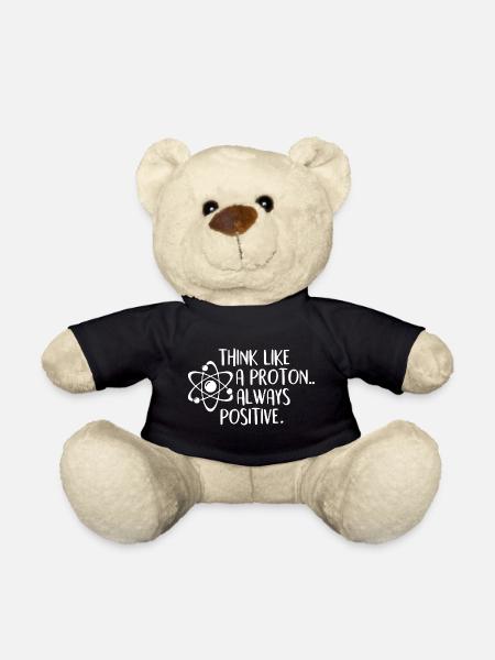 Pensez comme un proton toujours positif - Science - Nounours - noir